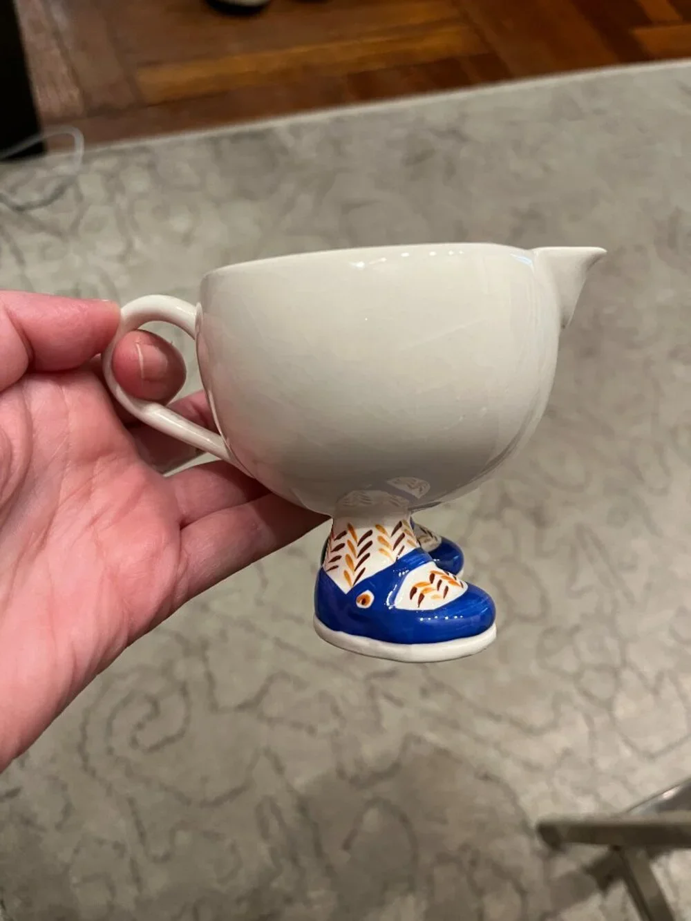 Vintage 1970s Carlton Ware Walking Ware Ceramic Creamer and Sugar Bowl Set